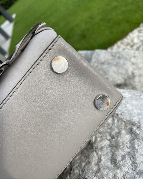 Kabelka dámská Michael Kors šedá s řasením
